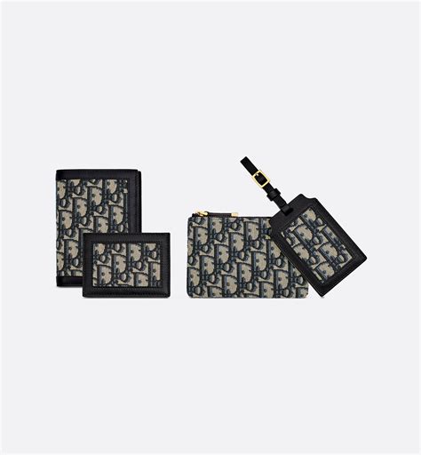 DiorTravel Travel Kit Blue Dior Oblique Jacquard